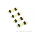 Conector de clavija de 1,27 mm, fila única, recto